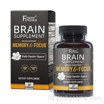 Brain Health Supplement für Männer Frauen Gehirnkapseln